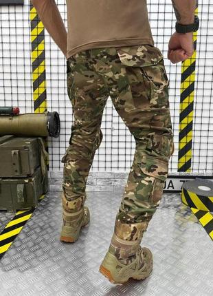 Тактичні штани g3, бойові штурмові тактичні штани g3 з наколінниками, колір мультикам7 фото