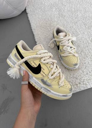 Женские кроссовки nike real sb dunk low yellow 36-37-38-39-40-41
