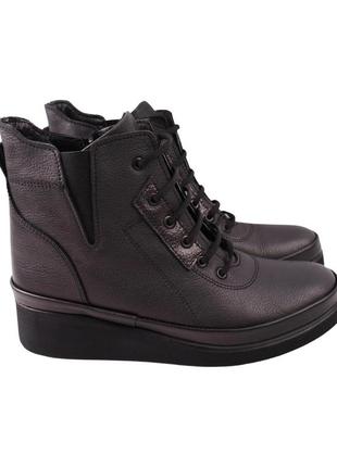 Черевики жіночі kesim чорні натуральна шкіра, 41