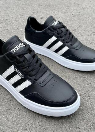 Чоловічі шкіряні кеди adidas4 фото