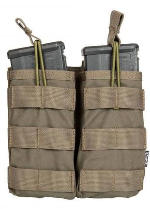 Подсумок двойной открытый primal gear double carbine magazine pouch ridae olive2 фото