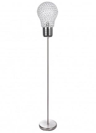 Торшер brille br-01 433f/1 з прозорим плафоном хром 180см під лампу e27 ip20