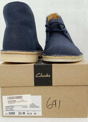 Clarks desert boots fabric, чоловічі черевики дезерты оригінал сша, весняні10 фото