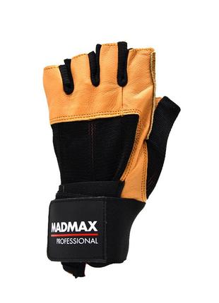 Рукавички для фітнесу та важкої атлетики madmax mfg-269 professional brown xl3 фото