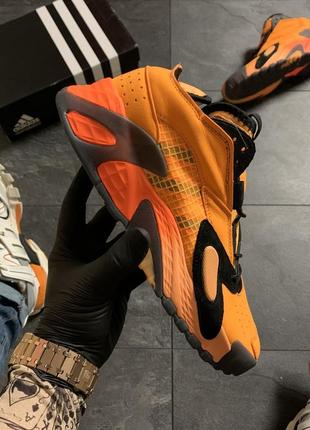 Adidas streetball black orange кросівки чоловічі адідас