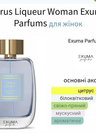 Розпив! оригінал! exuma parfums citrus liquer 1mл