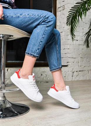 Кроссовки adidas stan smith white red
кросівки