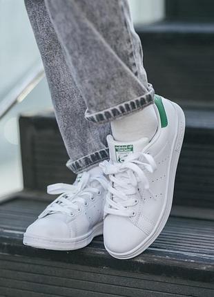 Кроссовки adidas stan smith white green
кросівки