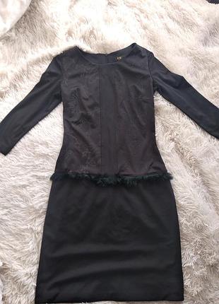 Чёрное платье размер 36