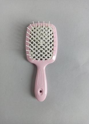 Гребінець для волосся janeke 1830 superbrush small the original italian ніжно рожева4 фото