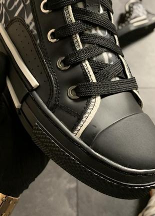 Женские🌹b23 high-top sneakers black🌹кед/кроссовки, высокие черные сникерсы хайтопы6 фото