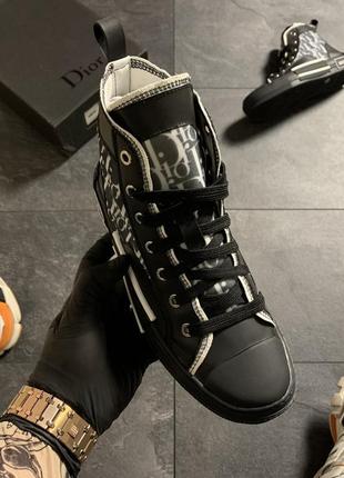 🌺женские стильные кеды/кроссовки🌺b23 high-top sneakers black, сникерсы, высокие демисезон1 фото