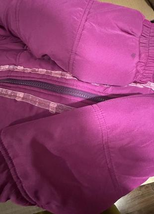 Дитяча бузково-фіолетова куртка7 фото