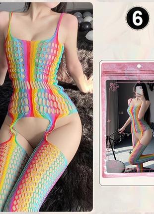 Эротическое боди, боди-стокинг, сетка, боди комбинезон