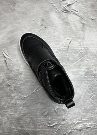 Зимние молодежные ботинки, мужские спортивные ботинки/кроссовки с мехом8 фото