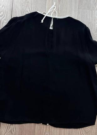 Шикарная черная женская блуза рубашка4 фото