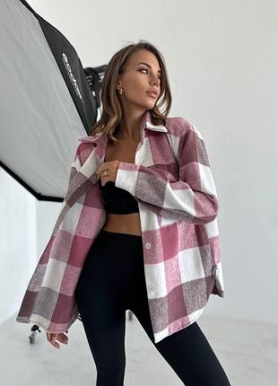 Женская теплая кашемировая рубашка3 фото