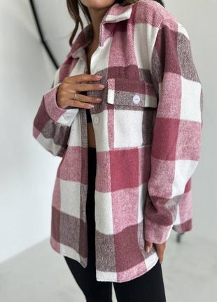 Женская теплая кашемировая рубашка2 фото