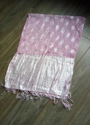 Набор шарфы платок палантин платок розовый зкленый хаки5 фото