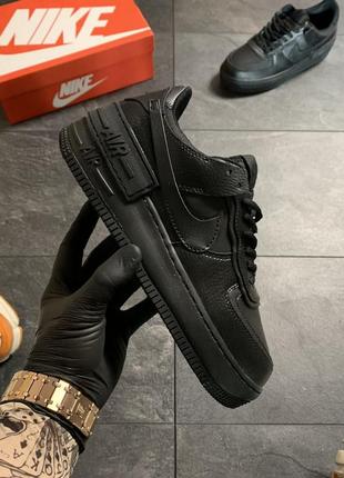 Nike air force jester black, кроссовки женские найк, демисезон черные весна-осень