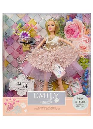 Лялька emily qj077b з букетом і аксесуарами