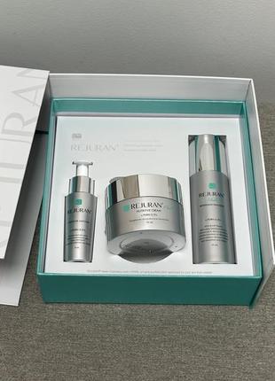 Rejuran healer glow-up skincare set набір для догляду та сяйва шкіри(rejuran healer turnover ampoule, rejuran refreshing emulsion, nutritive cream)