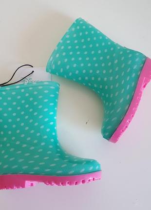 Резинові чобітки для дівчаток3 фото