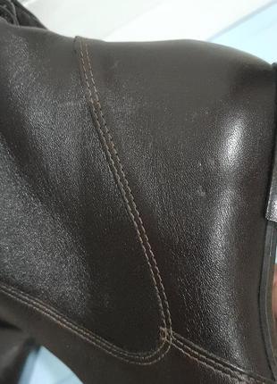 Коричневые демисезонные  ботинки/полусапожки comfort marco10 фото