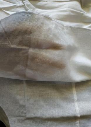 Льняная блуза-вышиванка короткий рукав s,l,xl5 фото