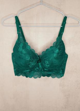 Бюстгальтер смарагдовий 80с