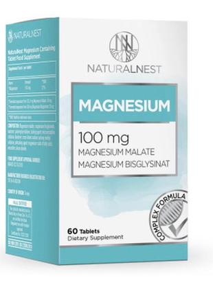 Дієтична добавка «магній» naturalnest, 60 таблеток