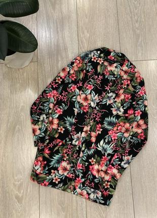 Накидка летний пиджак в цветы размер 8-10 new look
