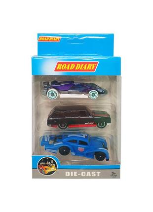 Набор машин металлических в коробке 3 шт 699-03s-1-4 699-03s-1