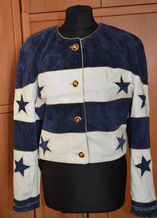 Дизайнерская, винтажная, короткая куртка, жакет yessica c&amp;a1 фото