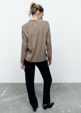 Zara блузка гусиная лапка.3 фото