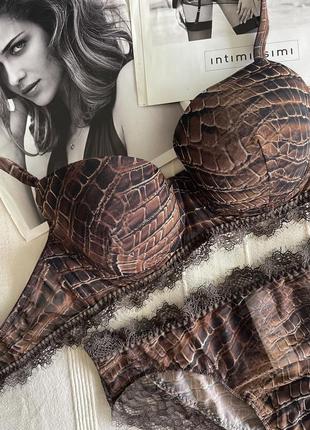 Набор белья intimissimi 80c в змеиный принт2 фото