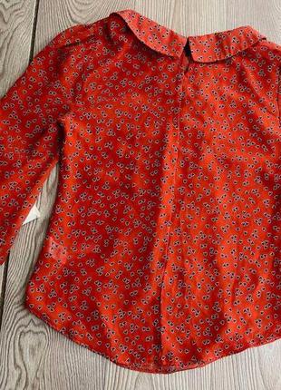 Шикарна блуза сорочка з принтом4 фото
