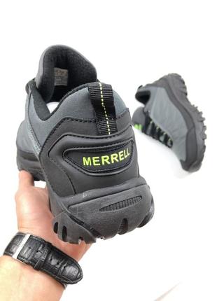 Чоловічі зимові кросівки merrel/люксове чоловіче взуття на зиму та осінь/кросівки утеплені для хлопців7 фото