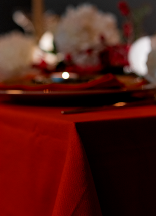 Скатертина однотонна помаранчева 120х145, 145х225