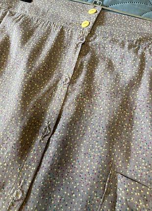 Юбка из легкого натурального штапеля