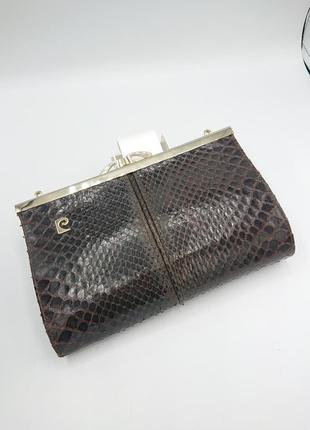 Винтажная сумочка клатч pierre cardin из змеиной кожи1 фото