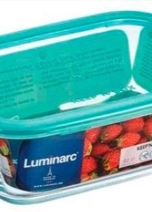 Контейнер luminarc keep'n'box стеклянный прямоугольный для хранения 1220 мл