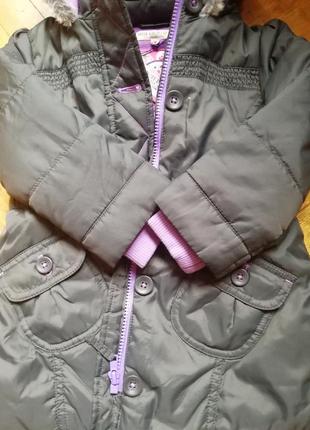 Тепла куртка, пальто 2-3 роки3 фото