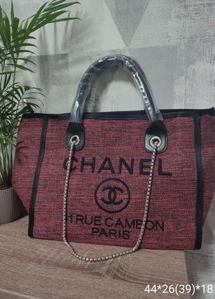 Женская сумка шоппер женская сумка текстиль в стиле chanel сунель8 фото