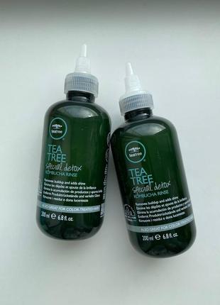 Очищающий ополаскиватель tea tree special detox kombucha rinse от paul mitchell