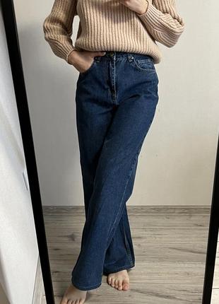 Прямые джинсы длинного кроя с высокой посадкой💙1 фото