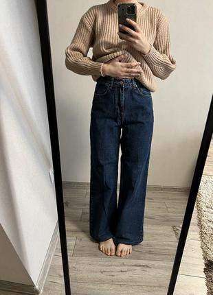 Прямые джинсы длинного кроя с высокой посадкой💙4 фото