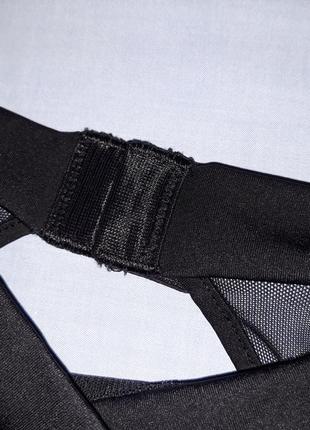 Купальник сдельный черный с утяжкой размер 48 / 14 сетка под горло8 фото