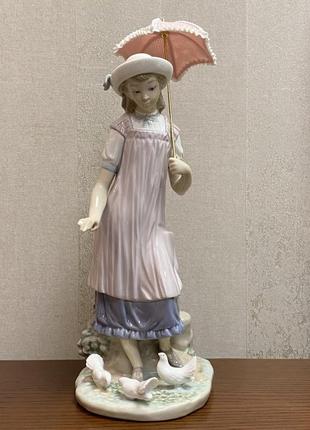 Порцелянова статуетка lladro «сьюзан і голуби».