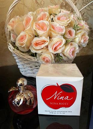 Nina ricci nina туалетна вода 80 мл ніна річі ніна червоне яблуко жіночі духи аромат
